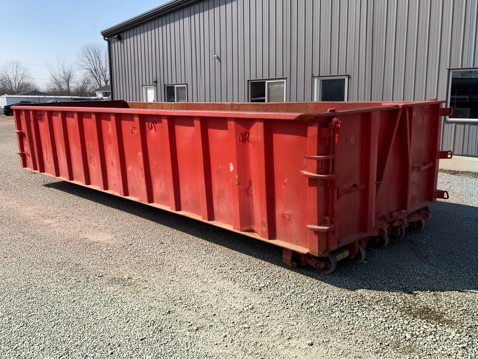 Roll-off dumpster from Level Ground Dumpster Rental in Milwaukee, WI